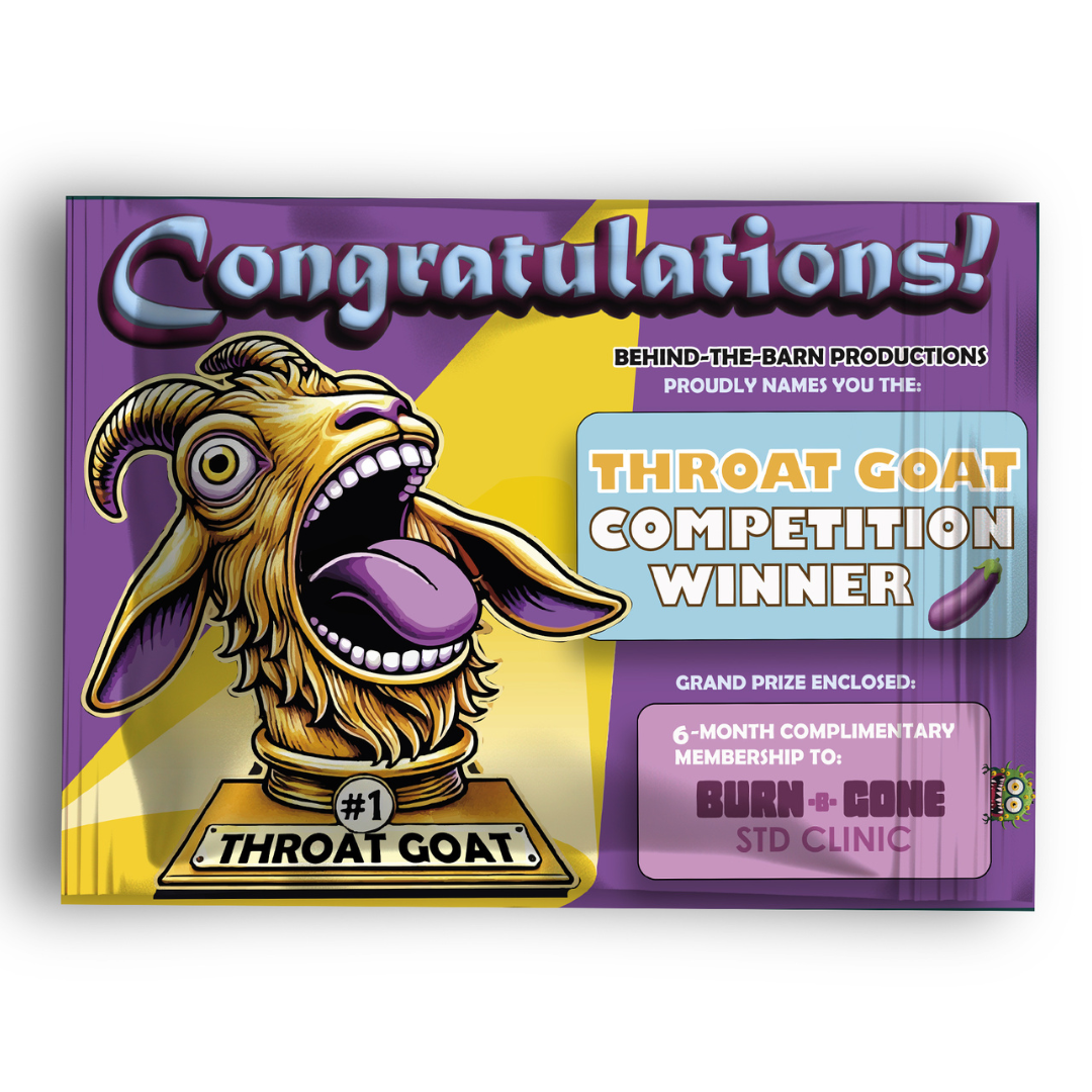 Throat GOAT competition Winner Prank Mailer