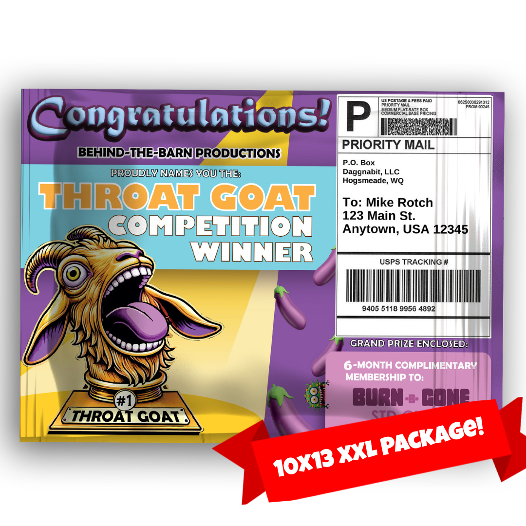 Throat GOAT competition Winner Prank Mailer