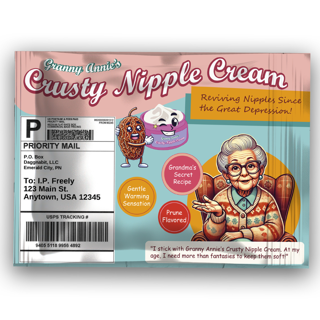 Crusty Nipple Cream Prank Mailer