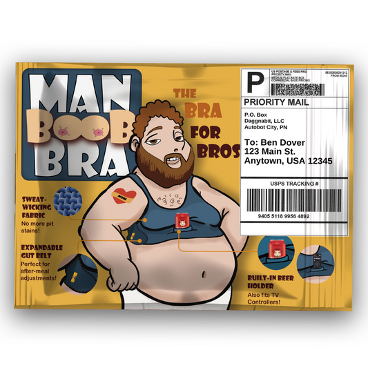 Man Boob Bra Prank Mailer